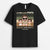 T-shirt Meilleur Papa Militaire Design Cartoon Personnalisé