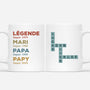 4664MFR1 mug personnalise legende mari papa papy depuis cadeau mots croises 4664m3l5b