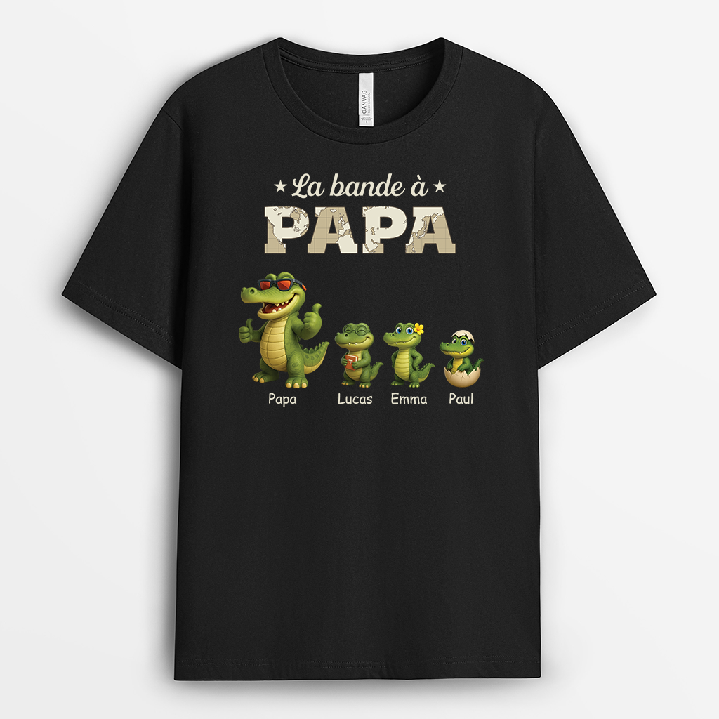 T-shirt La Bande À Papa Crocodile Personnalisé