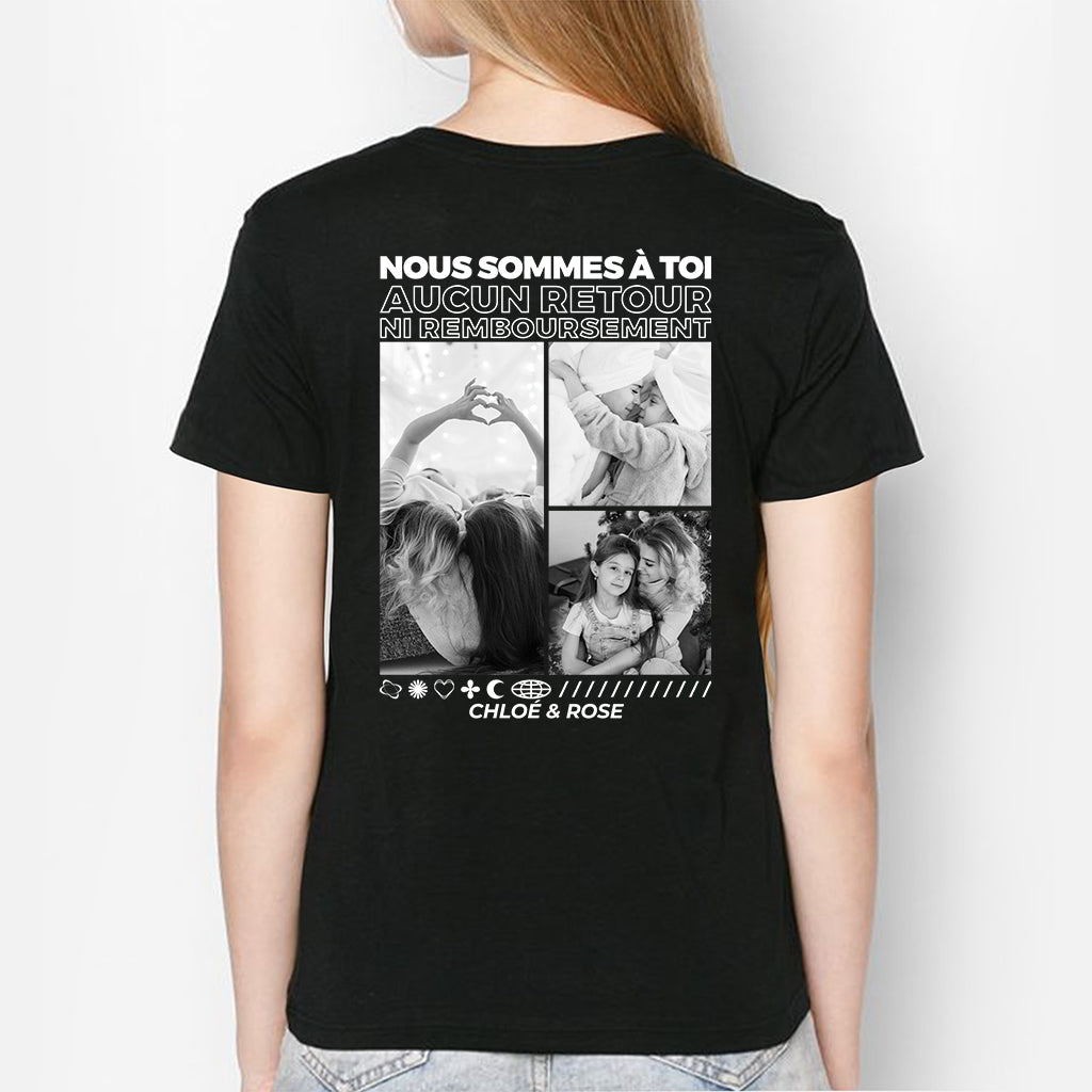 4669AFR2 t shirt personnalise papa aucun retour ni remboursement avec photos version monochrome 4669a5m5b_9ab64a72 58f3 4083 8c1e 4a0173b52db3