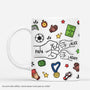 4670MFR1 effet dimpression 3d mug personnalise papa footballeur 4670m3q5b