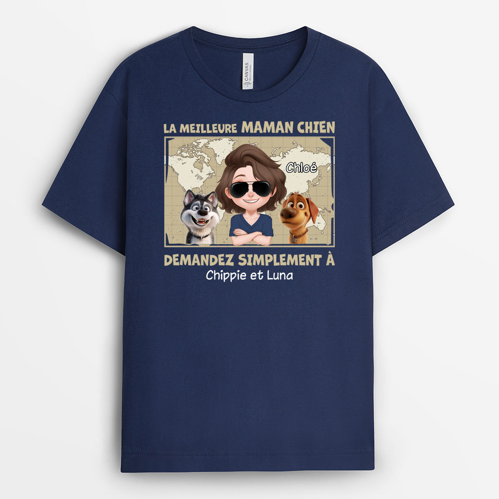 4674AFR2 tee shirt personnalise chien meilleur papa chien design carte 4674a3q0c