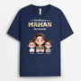 4676AFR2 tee shirt personnalise meilleur papa soldat version carte 4676a3t0b