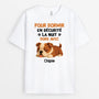 4685AFR1 t shirt personnalise avec chien dormir en securite 4685a