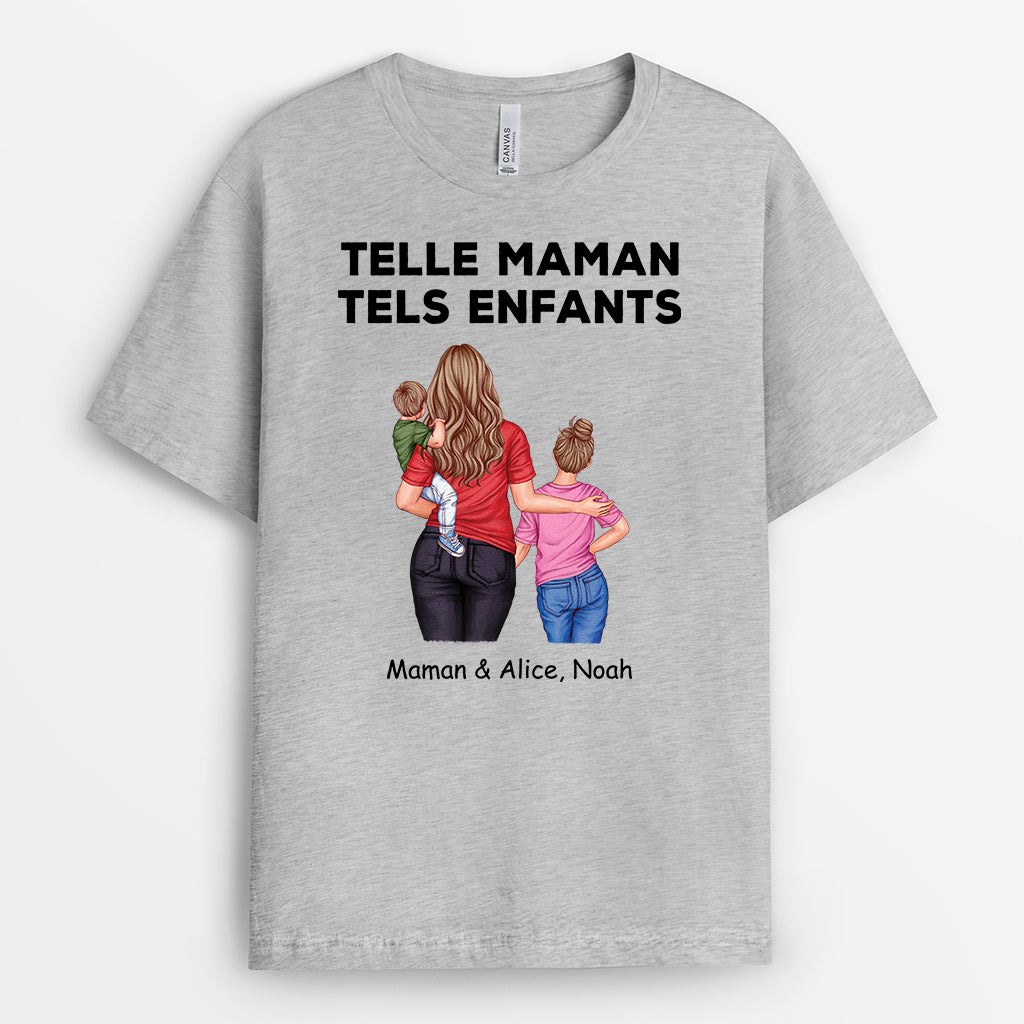 4686AFR2 t shirt personnalise tel pere tel enfant design simple 4686a5l5b