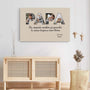 4689CFR3 toile personnalisee papa avec photo toujours mon heros 4689c8t5b