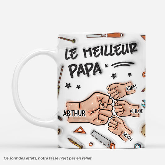 4695MFR1 effet dimpression 3d mug personnalise meilleur papa du monde poings 4695mkl5b_bda42117 0f4c 4143 a92b b9bbed8f6bdc