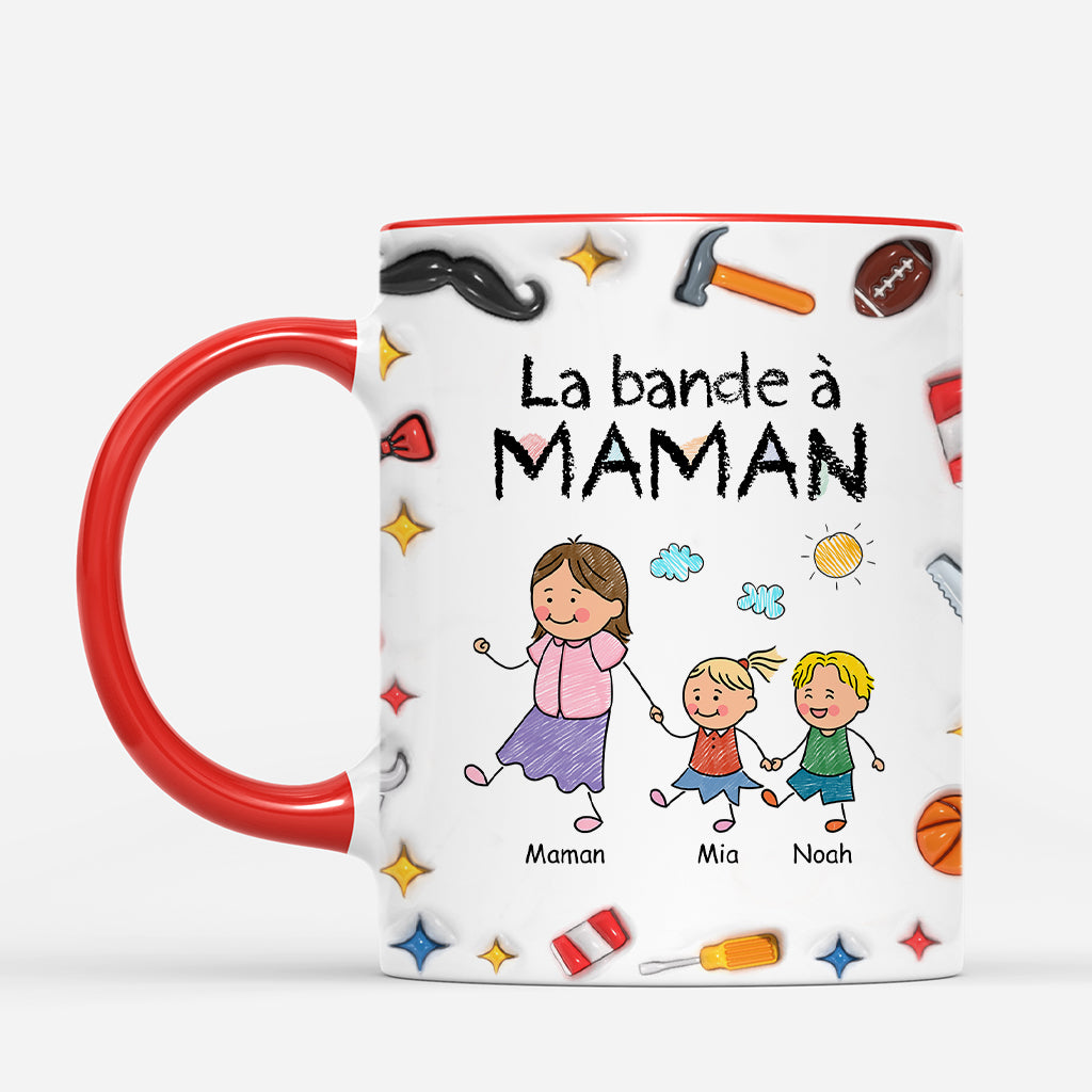 4696MFR2 effet dimpression 3d mug personnalise la bande a papy bricoleur version dessin crayon 4696mkm0b