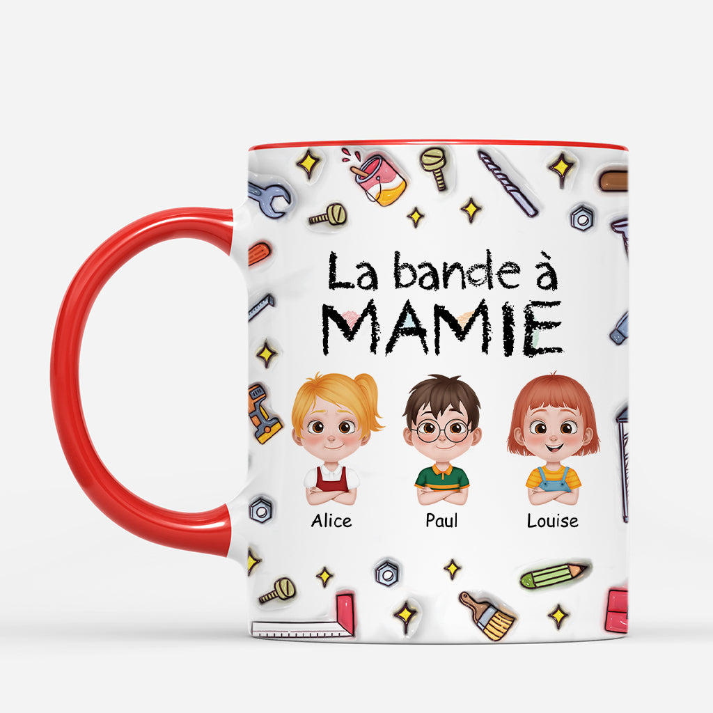 4723MFR2 effet dimpression 3d mug personnalise la bande a papa bricoleur design cartoon 4723m5t0b
