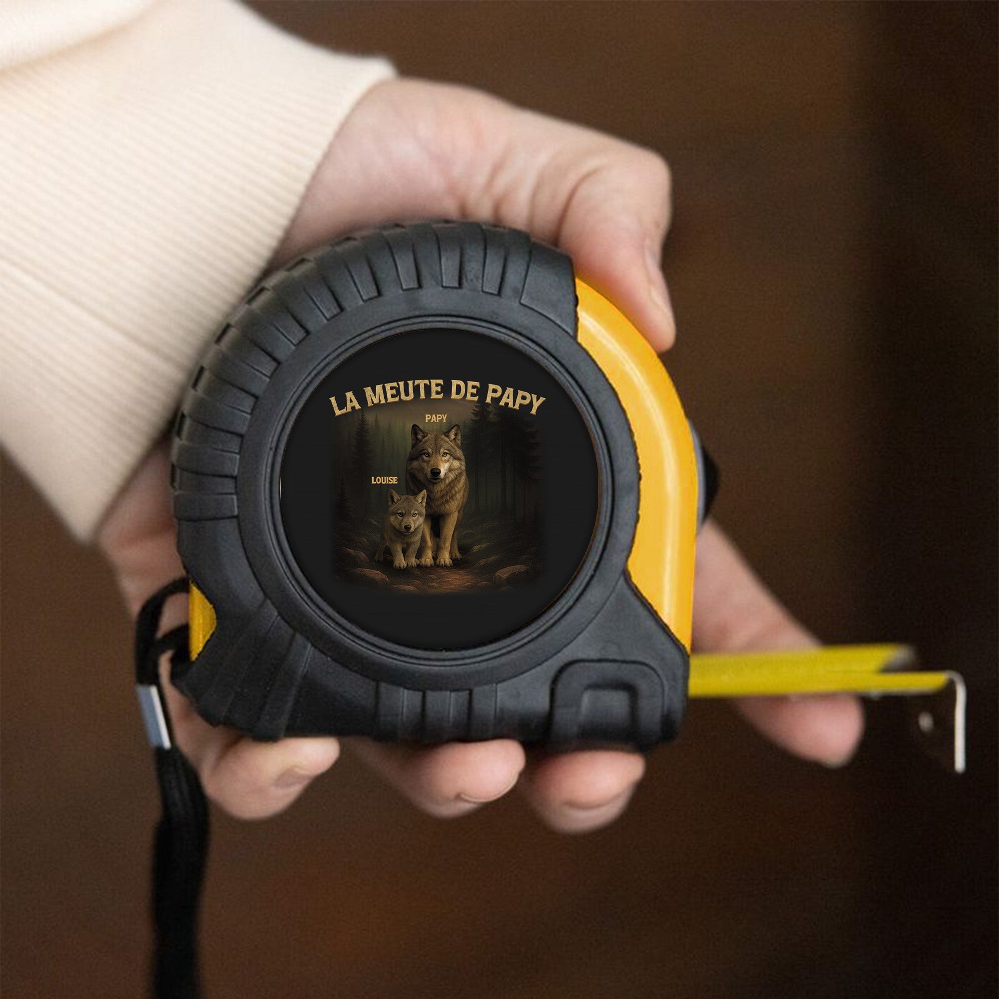 4741OFR2 metre ruban personnalisable la meute de papa 4741otm5b