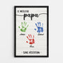 4744CFR1 toile personnalisee meilleur papa sans hesitation 4744c3qab