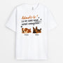 4756AFR1 t shirt pour amoureux des chiens la vie ennuyeuse sans nous chien dormant 4756a5m5c