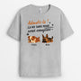 4756AFR2 t shirt pour amoureux des chiens la vie ennuyeuse sans nous chien dormant 4756a5m5c