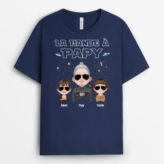 4757AFR2 t shirt personnalise la bande de papa version lunivers 4757akhab
