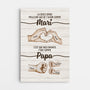 4762CFR1 toile personnalisee papa la meilleure chose 4762c6lab