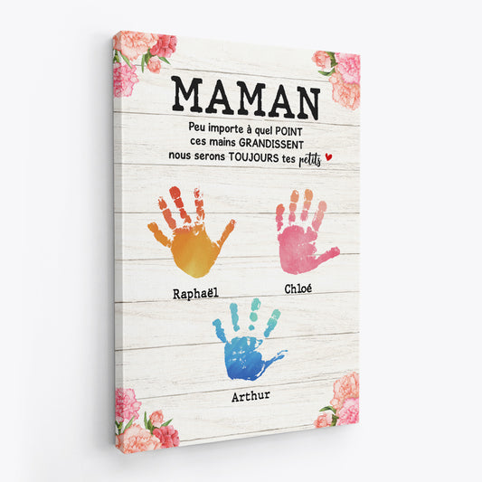 4766CFR2 toile personnalisee papa peu importe a quel point ces mains grandissent 4766c64ab