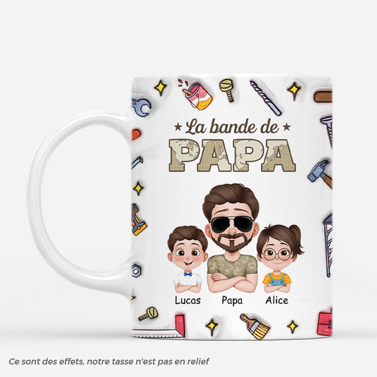 4777MFR1 effet dimpression 3d mug personnalise la bande a papa bricoleur version militaire 4777m3t0b