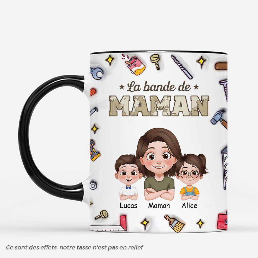 4777MFR2 effet dimpression 3d mug personnalise la bande a papa bricoleur version militaire 4777m3t0b