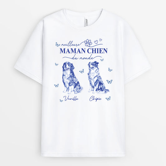 4803AFR1 t shirt personnalise meilleure maman chien style bleu toile 4803a5ktc_2834ac8f 295e 44a1 a597 31a0572a7d05