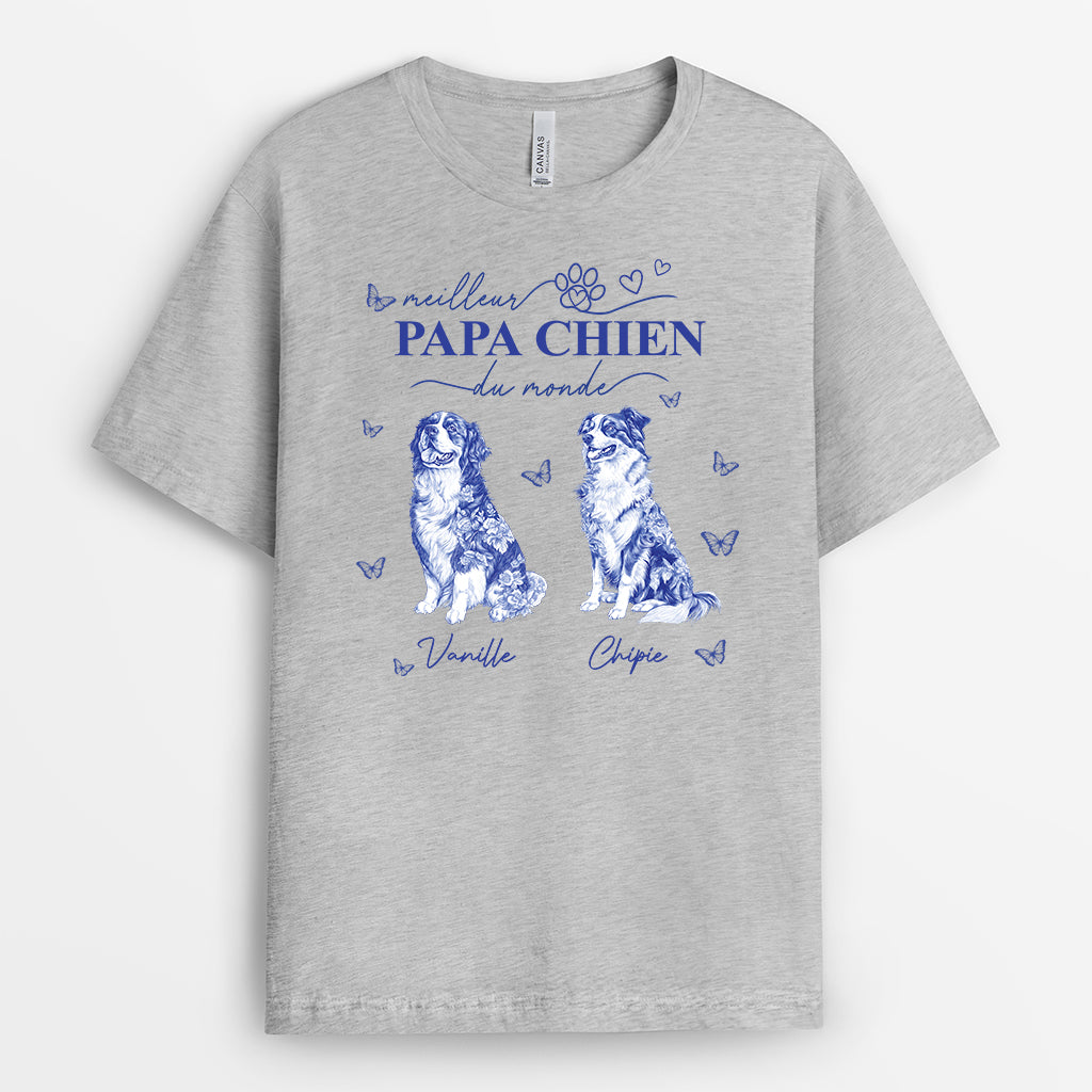 4803AFR2 t shirt personnalise meilleure maman chien style bleu toile 4803a5ktc_a13661e4 736d 428c 8cdc 0541f9b89086