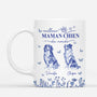 4803MFR1 mug personnalise meilleure maman chien style bleu toile 4803m5ktc