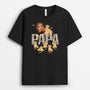4812AFR1 t shirt personnalise papa lion effet pierre craquelee 4812a6l5b