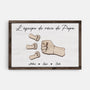 4815CFR1 toile personnalisee papa l_equipe de reve de papa poings 4815c6q5b_55922be3 1cc0 4748 b9ad 83b56ba5f94e