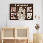 4817CFR3 toile personnalisee papa a travers mes yeux photo et texte 4817c5qab