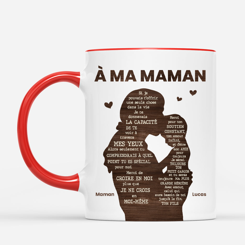 4817MFR2 mug personnalise papa a travers mes yeux photo et texte 4817m5qab