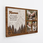 4818CFR2 toile personnalise papa tu es le monde version foret avec photo 4818c5itb