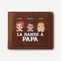 4822JFR1 portefeuille cuir personnalise la bande a papa mignonne design cartoon 4822j5mnb