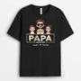 4842AFR1 t shirt personnalise papa depuis style retro cool 4842a8ttb