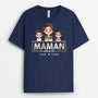 4842AFR2 t shirt personnalise papa depuis style retro cool 4842a8ttb