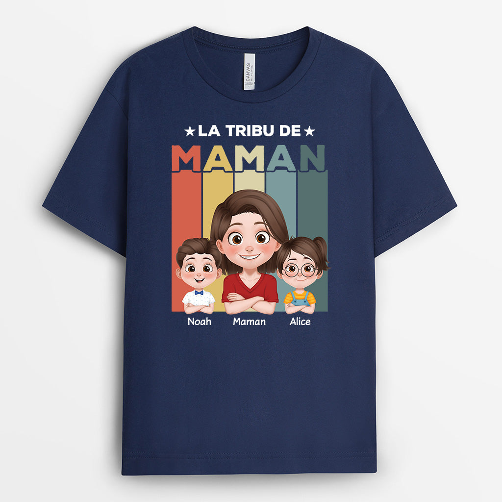 4846AFR2 t shirt personnalise la bande a papa soldat style retro 4846a3t0b