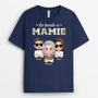 4853AFR2 t shirt personnalise la bande a papa soldat design carte au couleur fonce 4853a5m0b