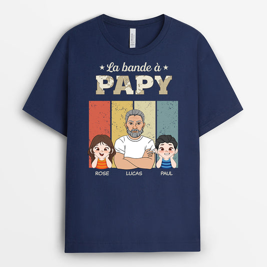 4856AFR2 t shirt personnalise la bande a papa style grunge retro 4856a8h8b