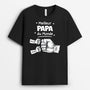 4903AFR1 t shirt personnalise meilleur papa dans le monde poings couleur fonce 4903a5t7b