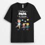 4904AFR1 t shirt personnalise meilleur papa du monde dessin crayon couleur fonce 4904a5m8b