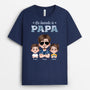 4911AFR1 t shirt personnalise la bande a papa camouflage bleu 4911a5t0b