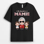4911AFR2 t shirt personnalise la bande a papa camouflage bleu 4911a5t0b