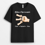 4912AFR1 t shirt personnalise meilleur papa pour toujours poings 4912a8i7b