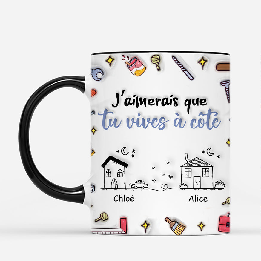 4913MFR2 effet dimpression 3d mug personnalise meilleur ami vivre a cote avec outils 4913mkm5f
