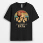 4925AFR1 t shirt personnalise la bande a papa lion version retro 4925a3l8b