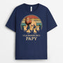 4925AFR2 t shirt personnalise la bande a papa lion version retro 4925a3l8b