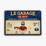 4945EFR2 plaque en metal personnalisee le garage de papa bricoleur cool 4945e3qab