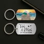 4990JFR2 porte cle aluminium personnalise pour couple toi et moi 4990j34tg