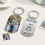 4992JFR2 porte cle aluminium personnalise photo lequipe de papa version poings 4992j3knb