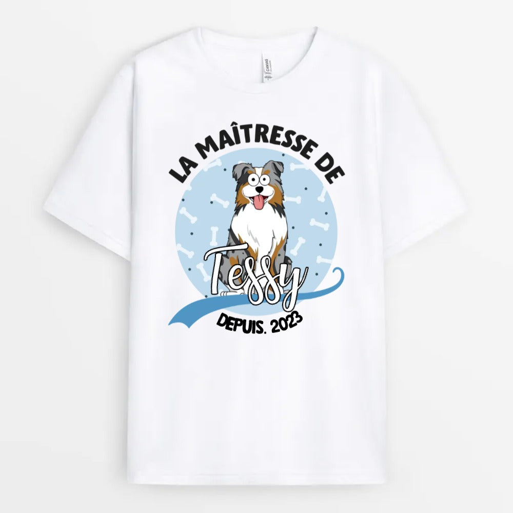 Propriété de Arthur Chien - Cadeau Personnalisé | T-shirt pour Amoureux des Animaux