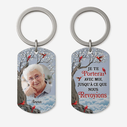 5015JFR1 porte cle aluminium personnalise photo jusqua ce que nous nous revoyions 5015jkita