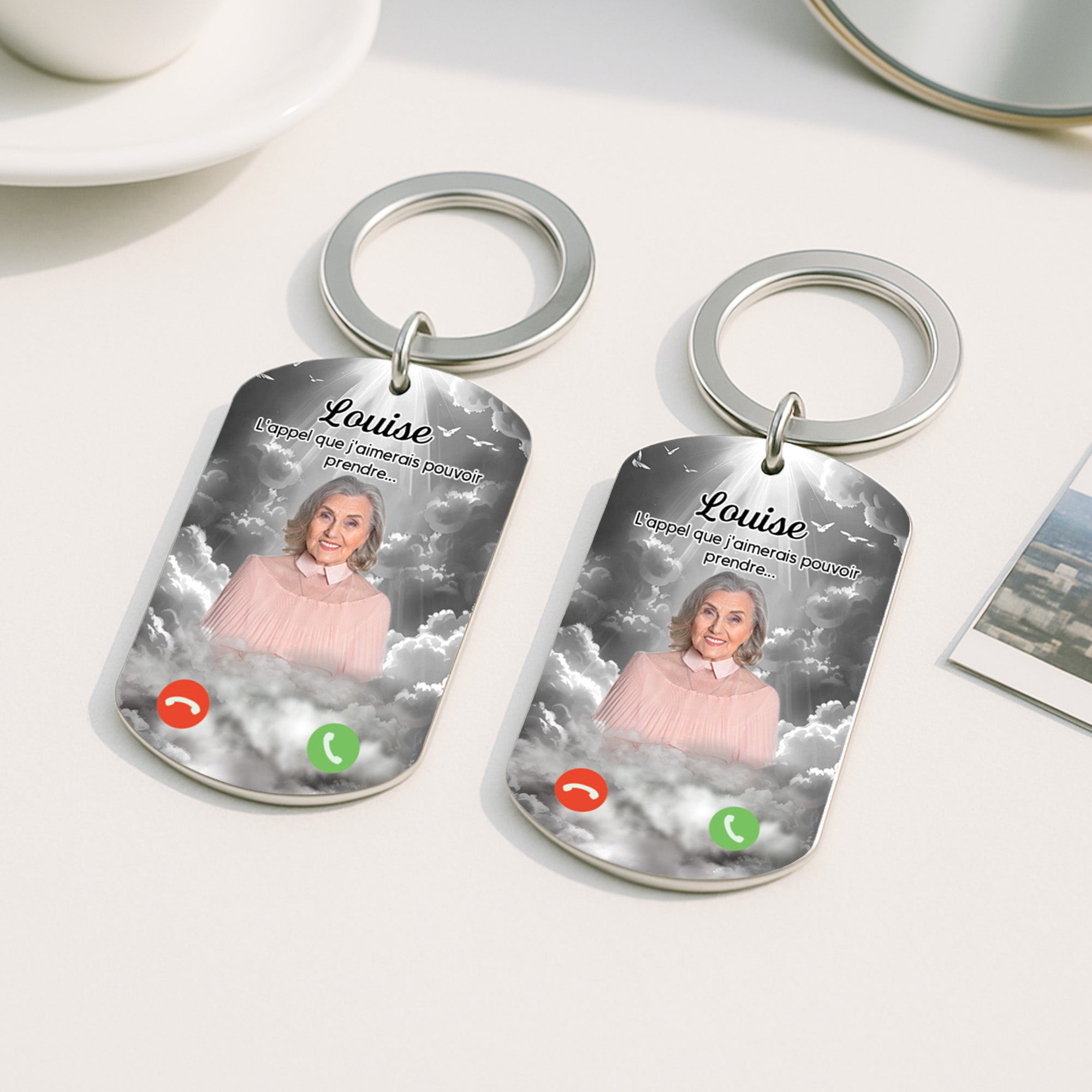 5019JFR2 porte cle aluminium personnalise lappel que jaimerais pouvoir prendre cadeau commomeratif 5019j66ma